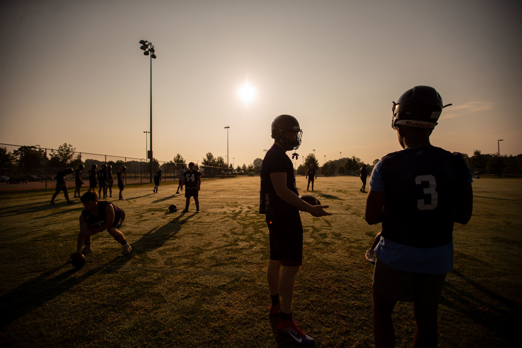 First day of football practice
